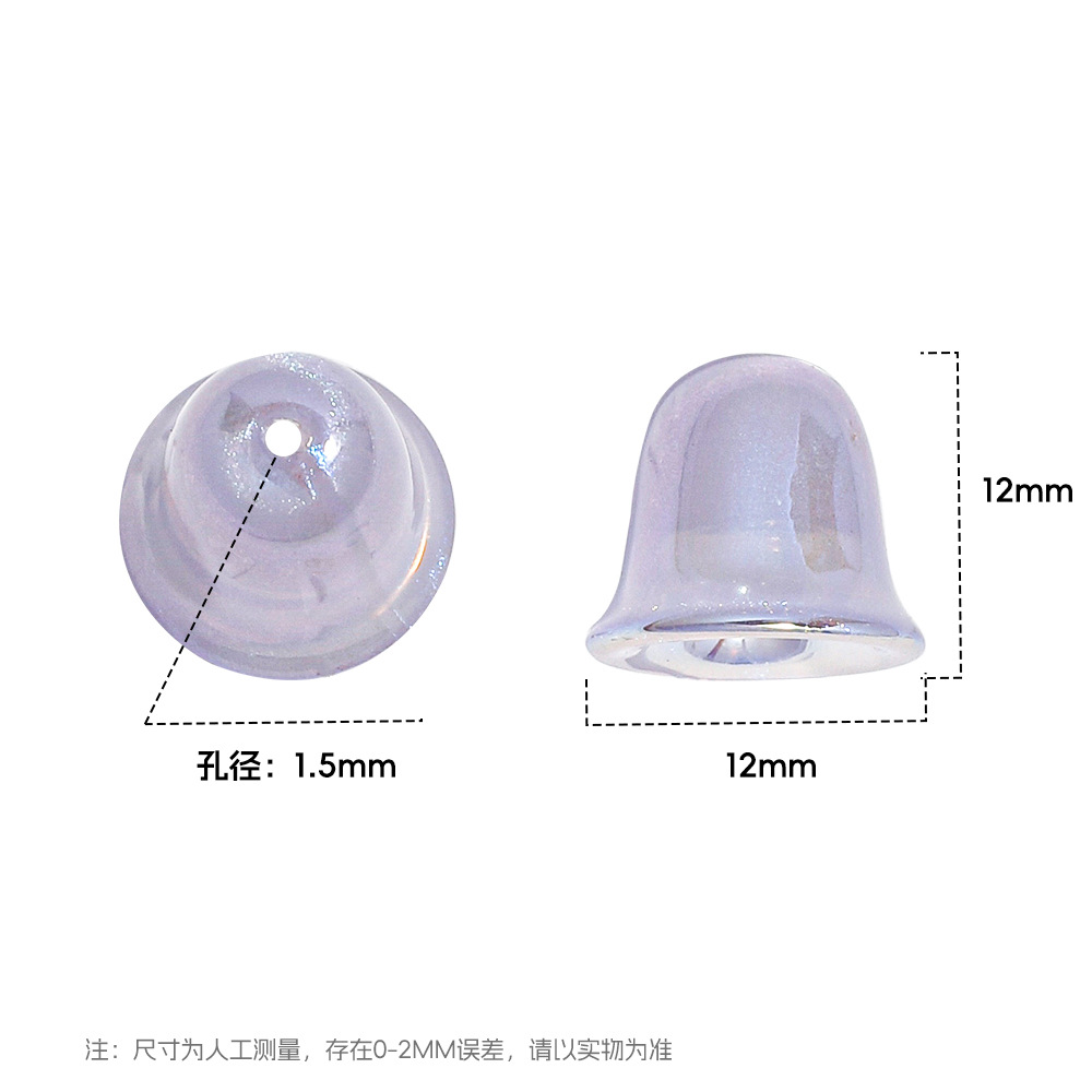 30 sirena Ji finas campanas chapadas en color diy cadena de teléfono móvil hecha a mano accesorios para el cabello sombreros accesorios con cuentas abs