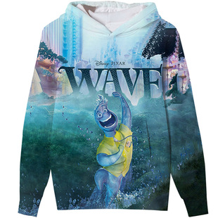 Crazy Element City Elementary sweater hoodie plus velvet autumn and winter jacket 3D digital printing clothing