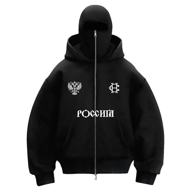 New Foreign Trade Cross-Border Autumn and Winter Fashion Sports Hooded Sweatshirt Trendy Men's and Women's Versatile Casual Warm Double Hooded Sweatshirt