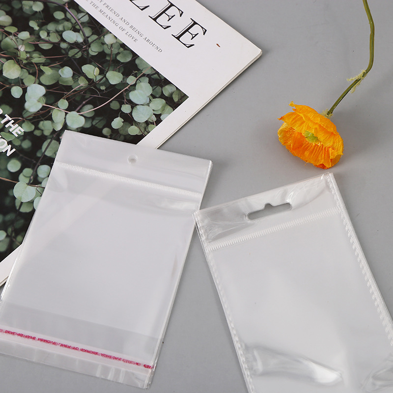 opp卡头袋制定带挂孔卡头opp不干胶饰品袋子丝袜包装袋OPP挂袋-阿里巴巴