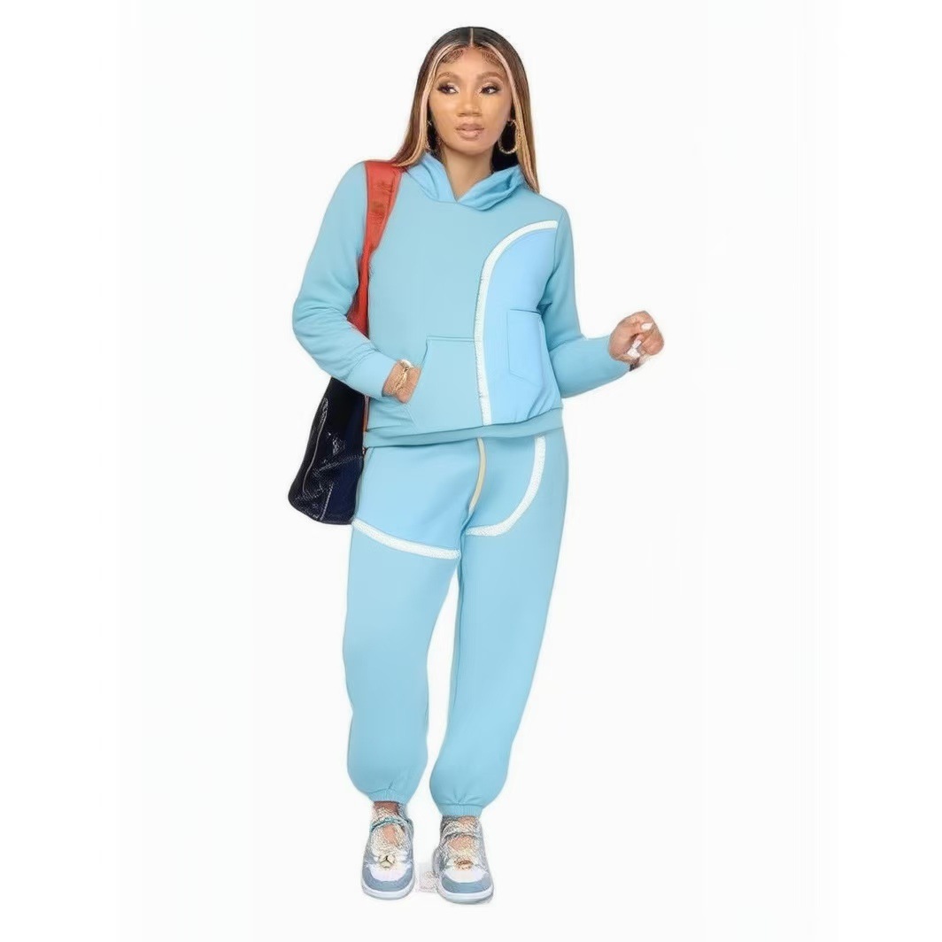 2024 European And American Cross-Border Versatile Women's Clothing Independent Fashion Casual Sports Sweatshirt_ecoleips.com