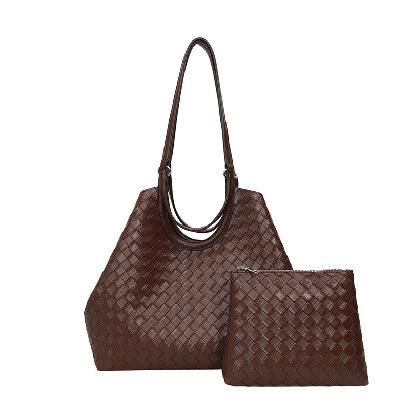 Bolsa de tejido para mujeres 2025 nuevo bolso de viaje simple bolso de damas de gran capacidad bolsa de hombro