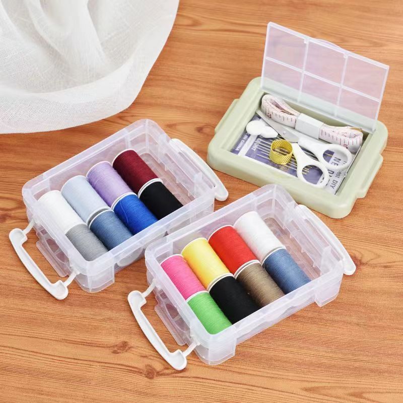 3-layer household portable sewing box remover pin needle threading device sewing kit sewing kit factory wholesale