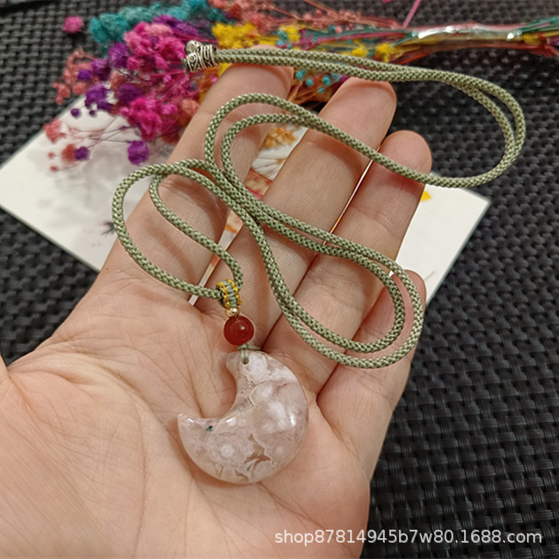 5 로프 (25*22mm) 로 랜덤 벚꽃 마노 달 색상