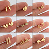 Summer fresh fashionable brainteaser, earrings, 750 sample gold, simple and elegant design