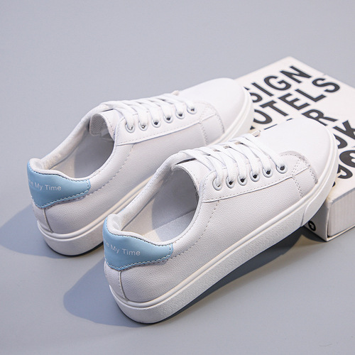2025 Spring and Autumn Flat Low Heel Flat Heel Women's Single Shoes White Shoes Student Sports Casual Shoes Women's Casual and Versatile Shoes