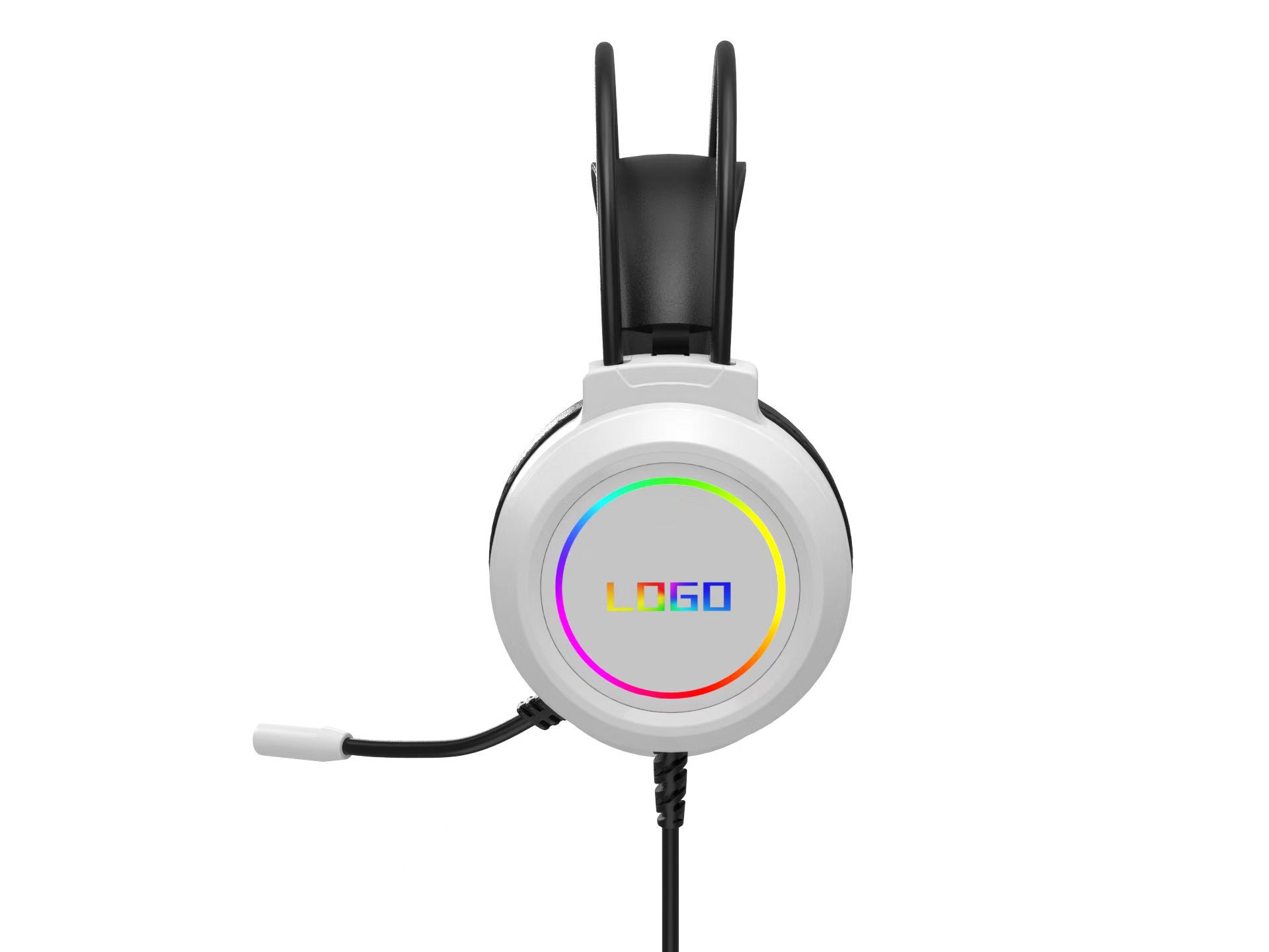 Cross -border new headset glow game headset RGB light USB socket/3.5mm plug