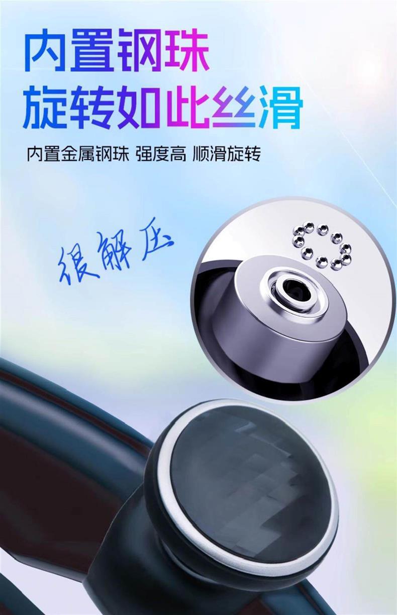 3R Universal Car Steering Wheel Power Ball, Car-mounted Auxiliary Device, Labor-saving Metal Bearing Steering Power Ball Handle
