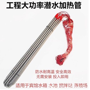 Input type submersible heating pipe air energy water tank electric heating rod 380v industrial high power water tank heater