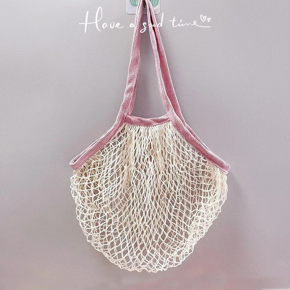 40x40; 두꺼운 긴 손잡이, 쌀망 이중 조합; 면 100% 망사 배색