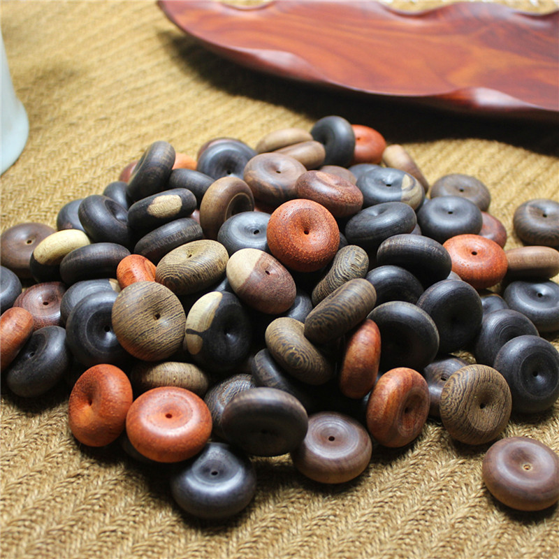 半成品木质平安扣檀木DIY木料紫光檀黑檀