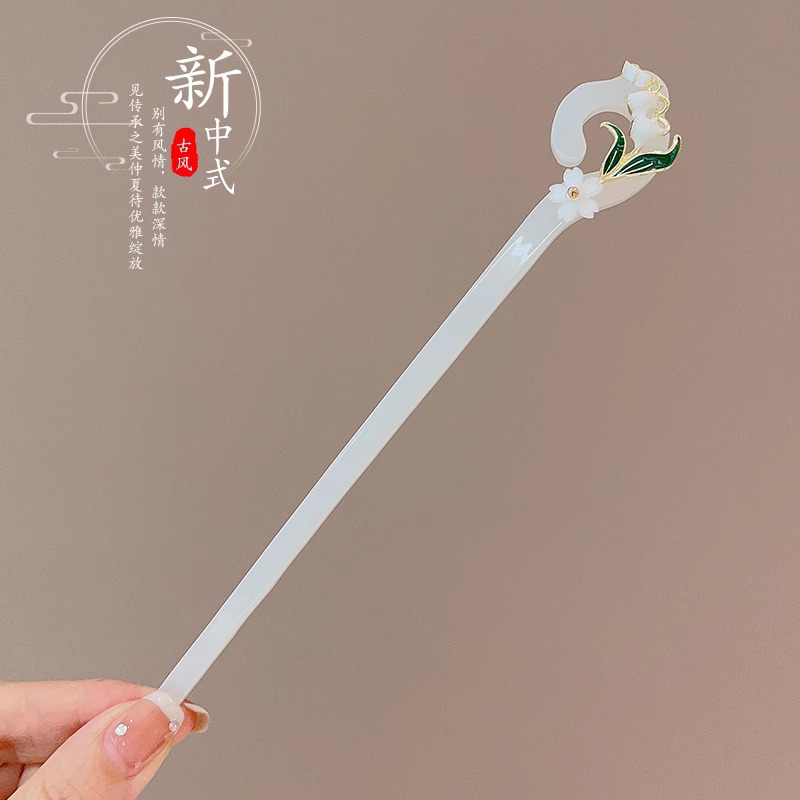 Lámpara Palacio emisor de luz horquilla borla de alto grado de las mujeres de estilo chino horquilla de pelo de estilo nacional updo pelo paso-sacudida chaleco falda