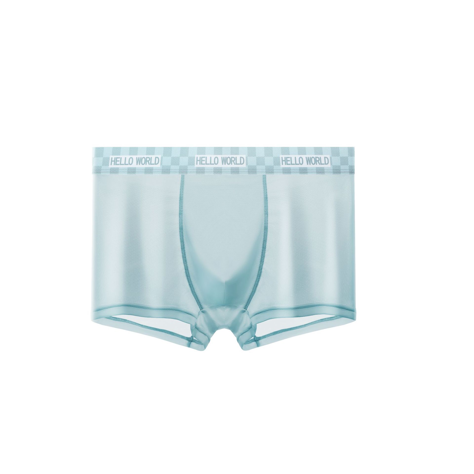 Ropa interior de los hombres del verano Delgado antibacteriano transpirable niños hielo seda Boxer shorts sin costuras juventud más tamaño ropa interior hombres