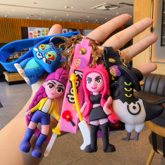 跨境新款K-POP猎魔女团老虎Derpy钥匙扣挂件二次元学生书包挂件