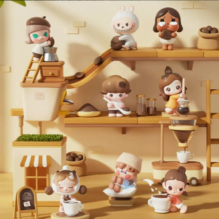 Коллекционные фигурки (Bubble Mart) серия Coffee Factory — милые смоляные куклы, разные персонажи