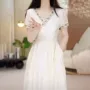 跨境v领中长款夏季连衣裙