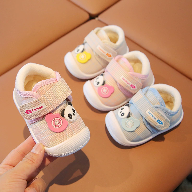 Demi-season shoes, children's cartoon keep warm footwear for early age, 0-2 years