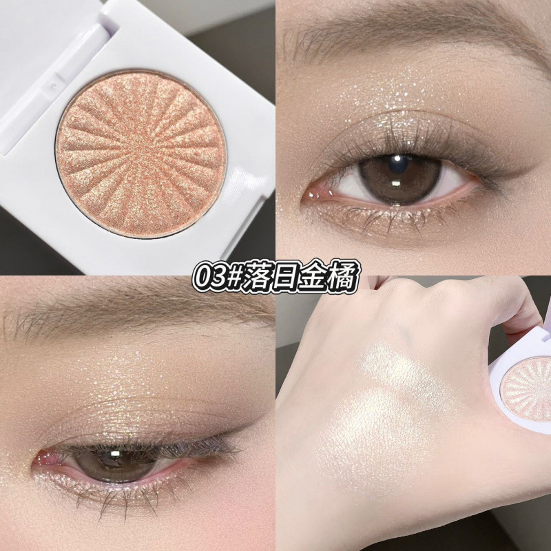 kakashow polvo monocromático de alto brillo facial, polvo de alto brillo fino, polvo de agua no volante, maquillaje transfronterizo