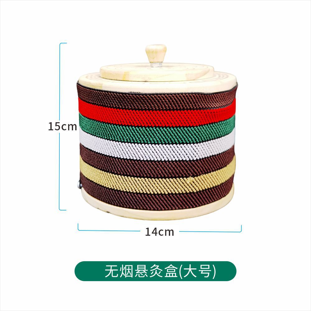 Wooden Moxibustion Box Smokeless Hanging Moxa Burner for Home Use with Moxa Sticks preparation
