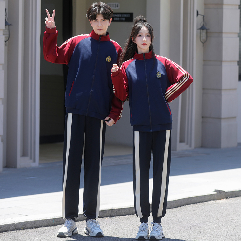중학생 수업 옷 봄과 가을 신식 촬영 게임 개회식 학생 교복 중학교 및 고등학생 긴 소매 수업 옷 세트