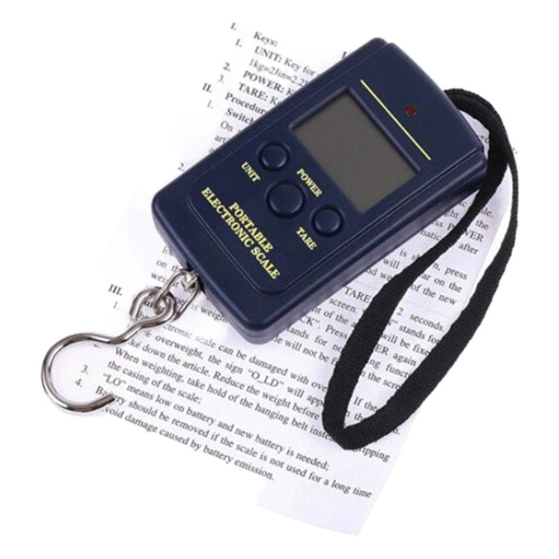 Горячие продажи 40 кг багажа весы портативные электронные весы с крючком Висячие весы Портативные рыболовные Весы