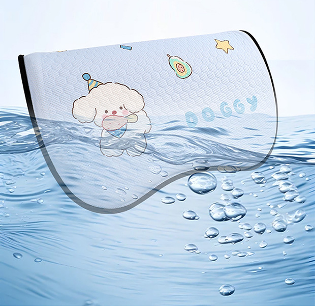 Summer Honeycomb Gel Car Seat Cushion Office Ice Silk Seat Cushion Cartoon Fat Cushion Gel Breathable Seat Cool Cushion