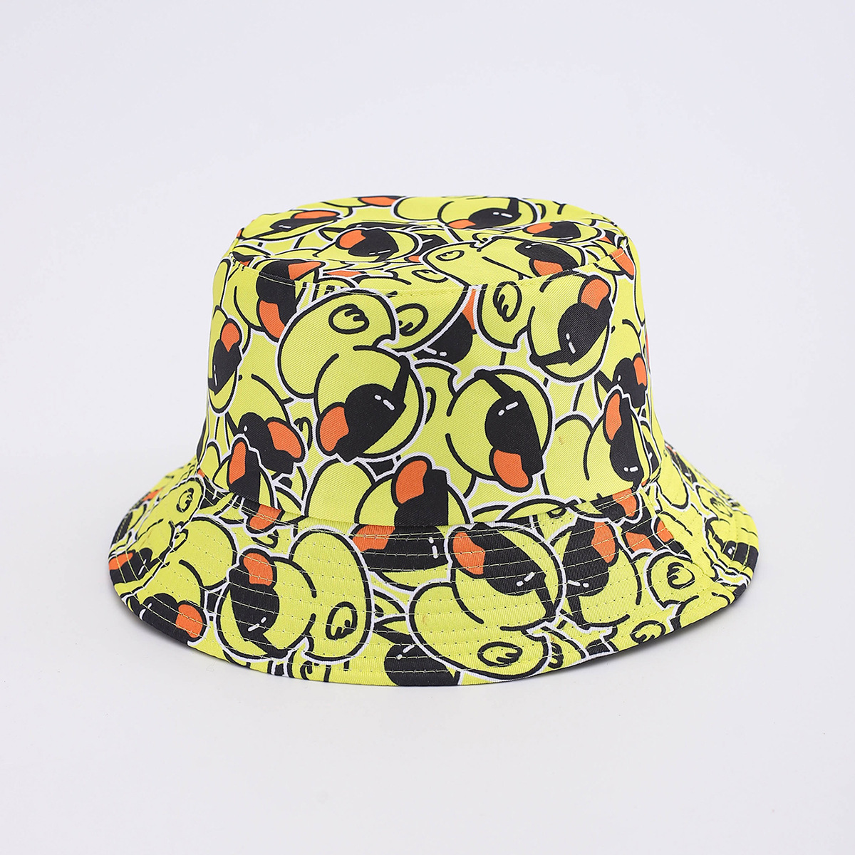 Nuevo pato amarillo impresión sombrero pescador sombrero hombre sombrero de sol moda ocio sombrero mujer sombrero de calle sombrero protector solar