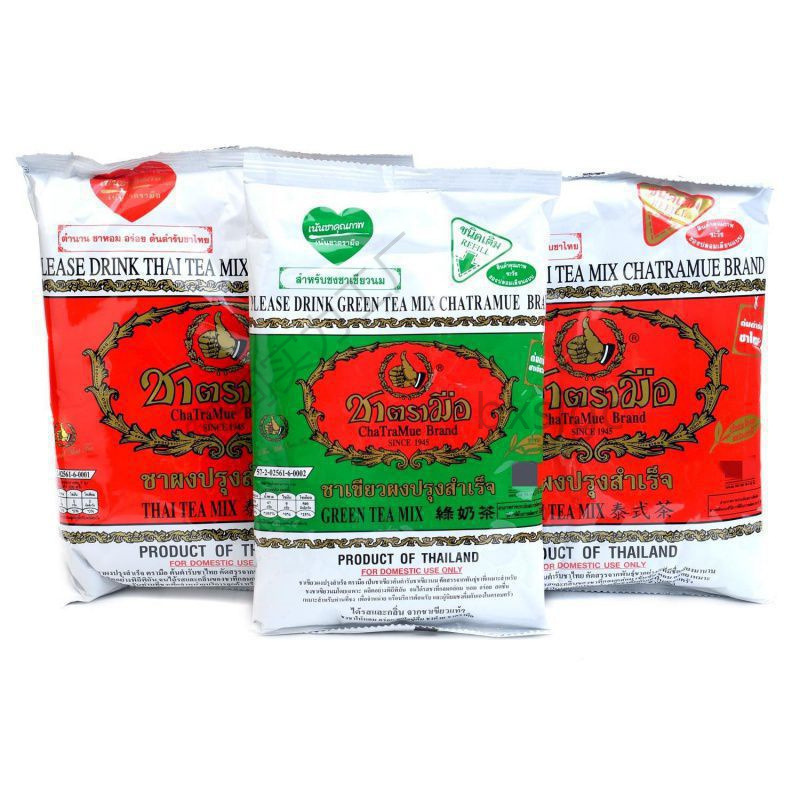 Thailand original hand-labeled black tea 400 green tea 200 Thai street milk tea powder baking shop raw material net red cold drink batch