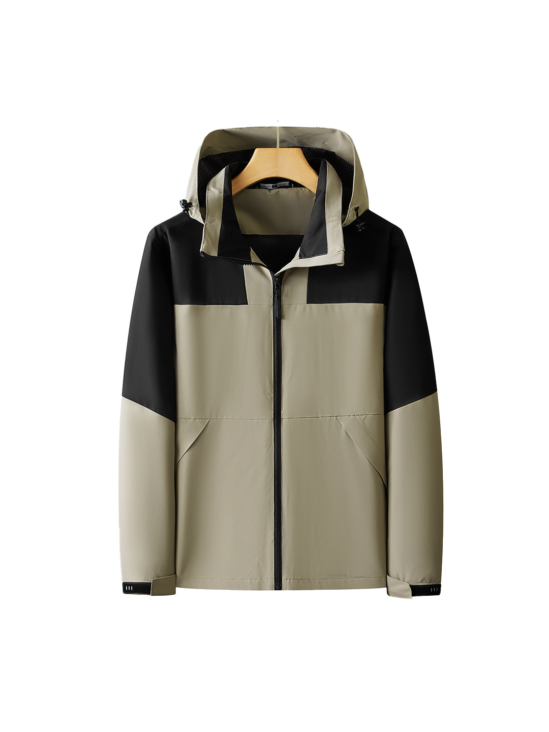 Personalizada ropa de asalto de una sola capa de otoño y invierno engrosado dos piezas conjunto de ropa de trabajo estampado bordado pintado herramientas impermeables a prueba de viento