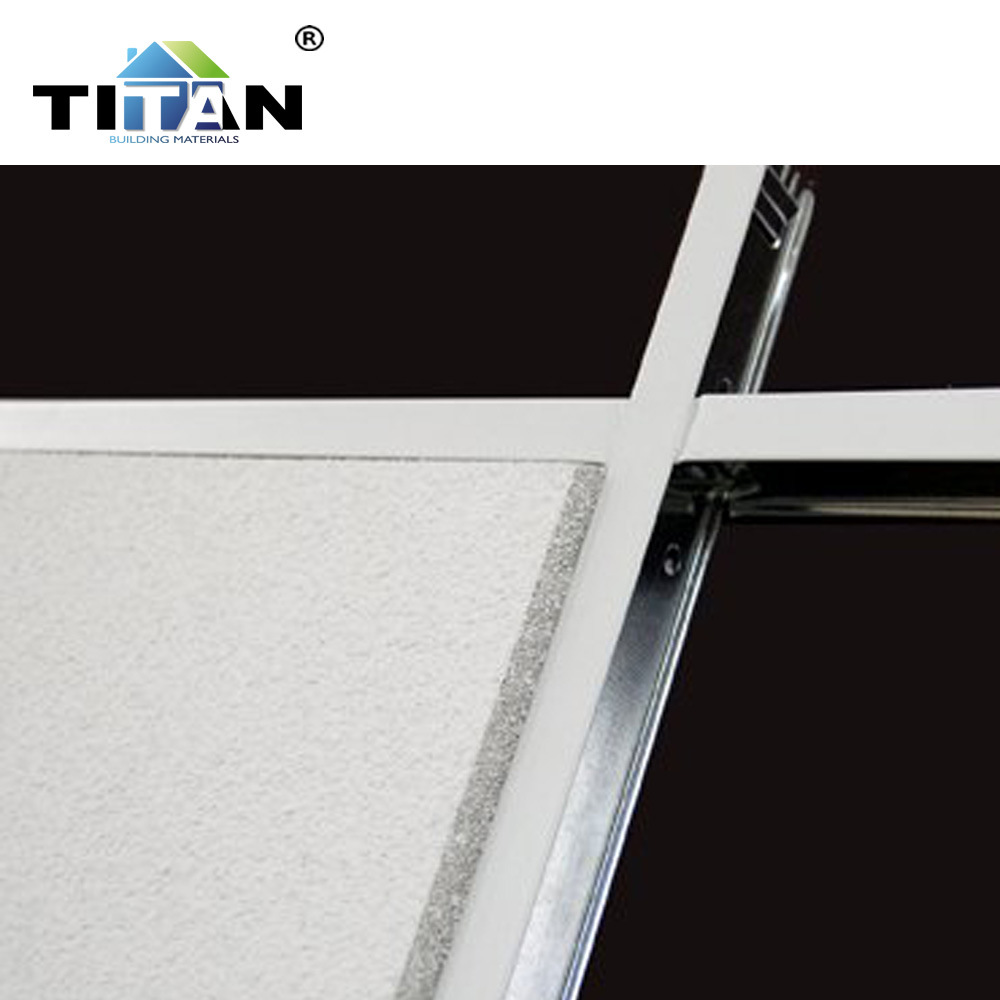 Exportación Ruanda Tablón de pintura para hornear en forma de T quilla de acero ligero Techo Tablero de yeso Materiales de construcción Tablón de pared divisoria