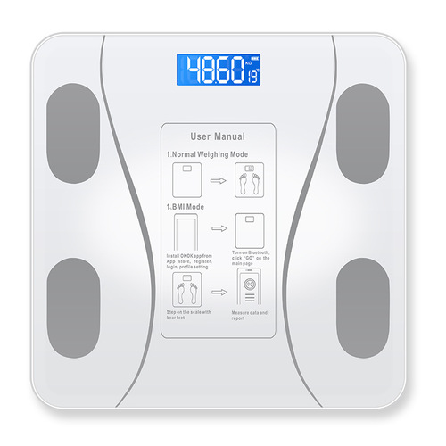 Manufacturer wholesale intelligent accurate charging English body fat scale Bluetooth electronic body scale body fat measuring device