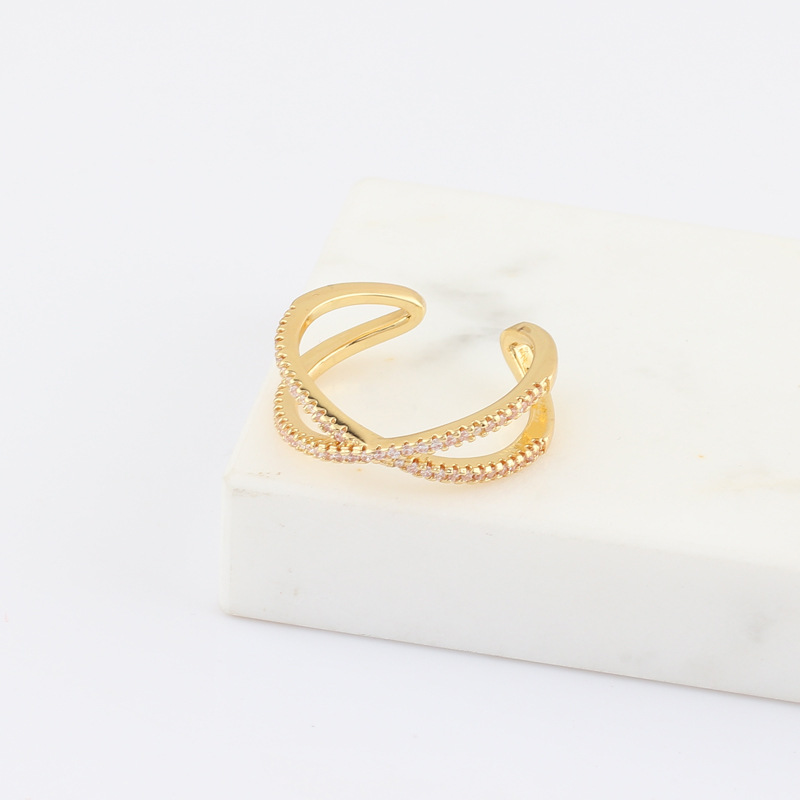 Fashion Colorful Copper Inlay Zircon Bangle 1 Piece