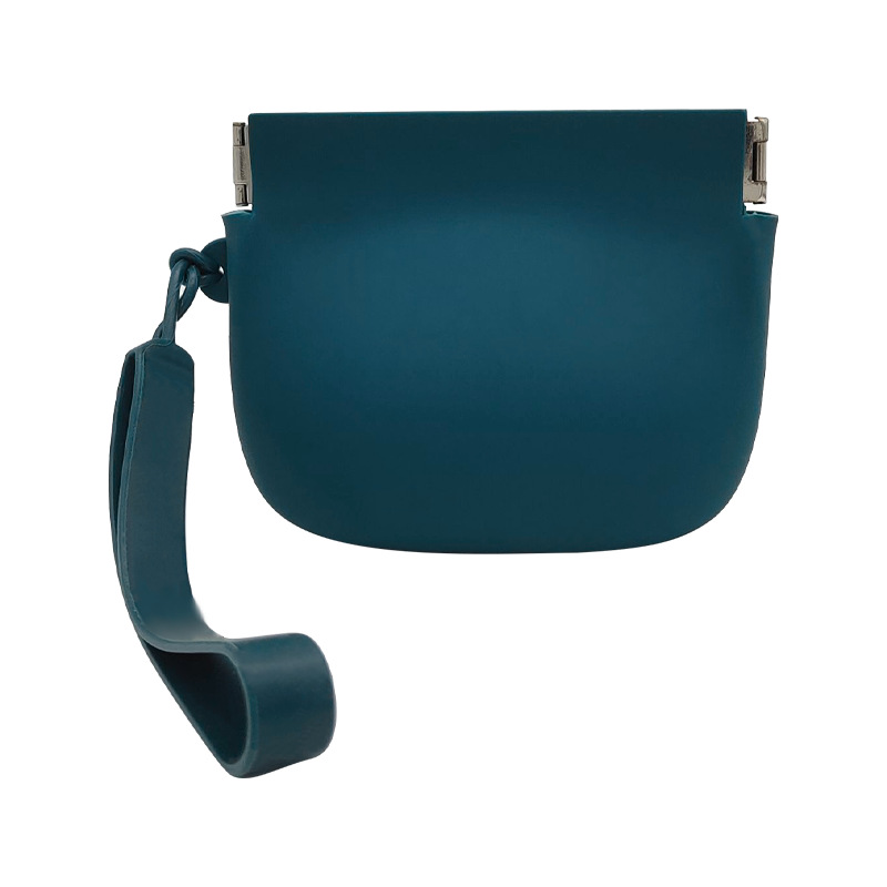 シリコンゴム弾性板小銭入れ口紅化粧バッグ自動閉鎖鍵イヤホン収納袋携帯型ミニバッグ