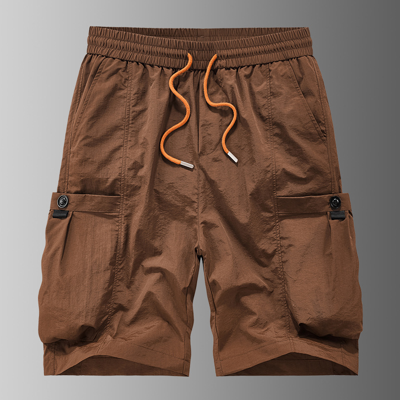 New Multi-Pocket Quick-Dry Pants Thin Outdoor Cycling Casual Shorts Loose Sports Cargo Pants Aliexpress