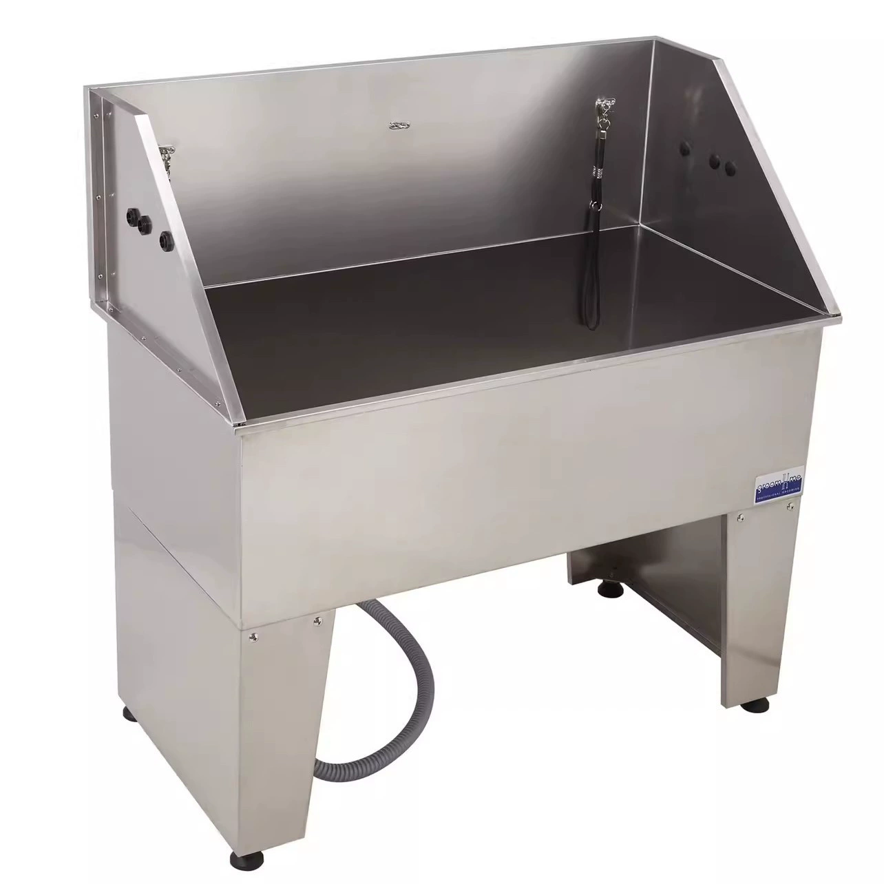 Большая Ванна любимчика Ванна нержавеющей стали любимчика ванны любимчика нержавеющей стали собака Ванна любимчика