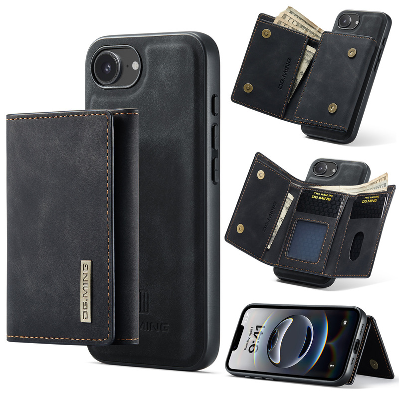 M1 Is Suitable for Apple Iphone16 E 70% off Wallet Mobile Phone Case Ip16 E Two-In-One Magnetic Split Protective Cover