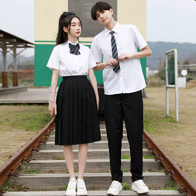 毕业照班服中学生合唱团演出服长裙初中高中生诗歌朗诵比赛服装