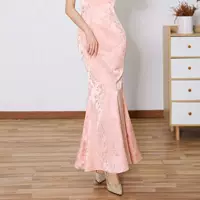 Summer cheongsam, retro dress drop-shaped, fish tail