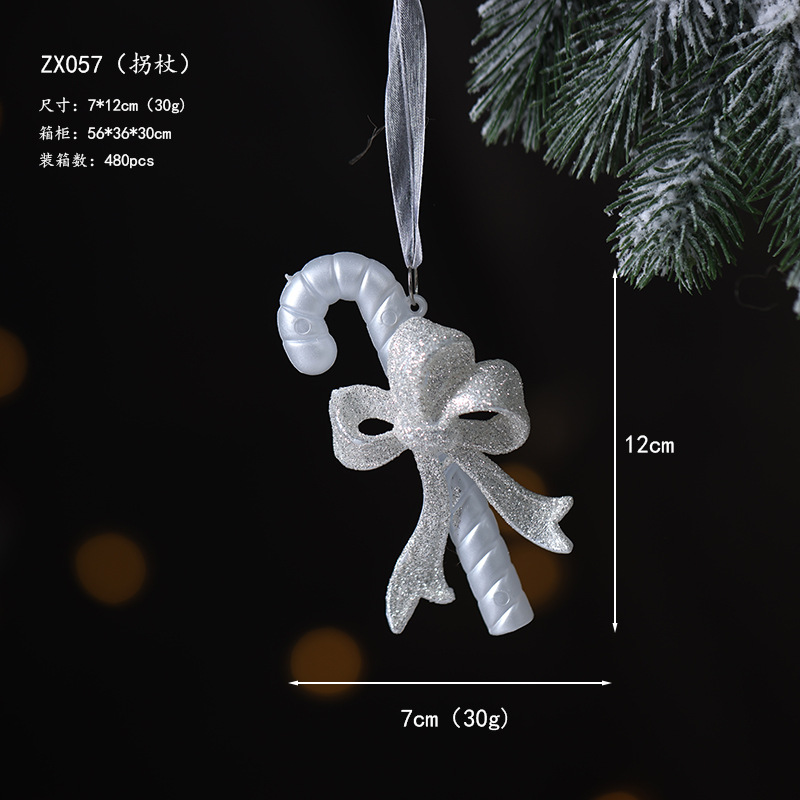 Colgante de Navidad ángel pentagramas de nieve alce colgante decoración de Navidad colgante de polvo brillante decoración