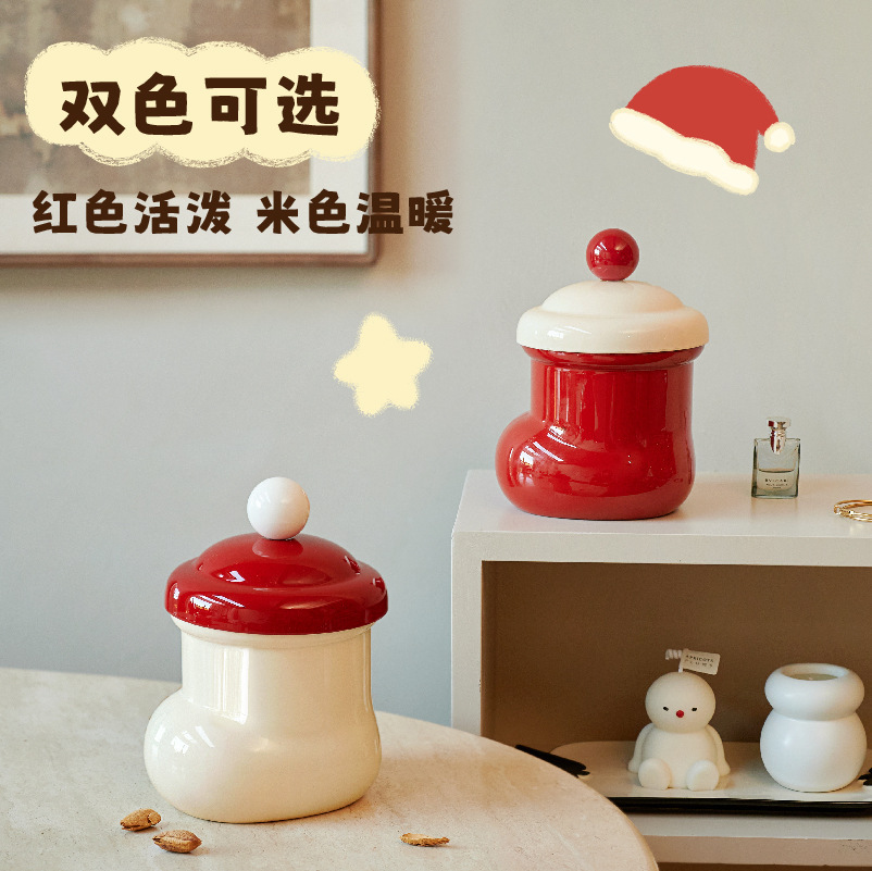 【心造】創意小靴子桌面垃圾桶家用高級感高顏值帶蓋可愛壁掛衛生