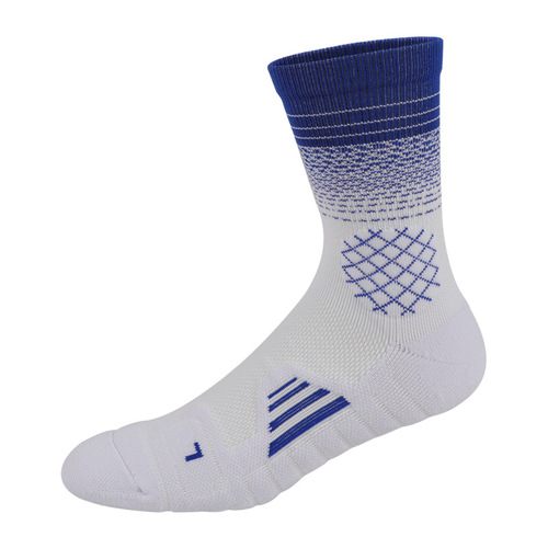 Men's Basketball Socks, Sport Socks for Outdoor, Mid-Calf Thickness, Terry Sole for Absorbency and Breathability, Tennis Running Fitness Socks