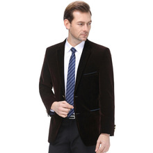 2025秋冬季羊毛西服中年男士爸爸装时尚休闲灯芯绒单西装便服外套