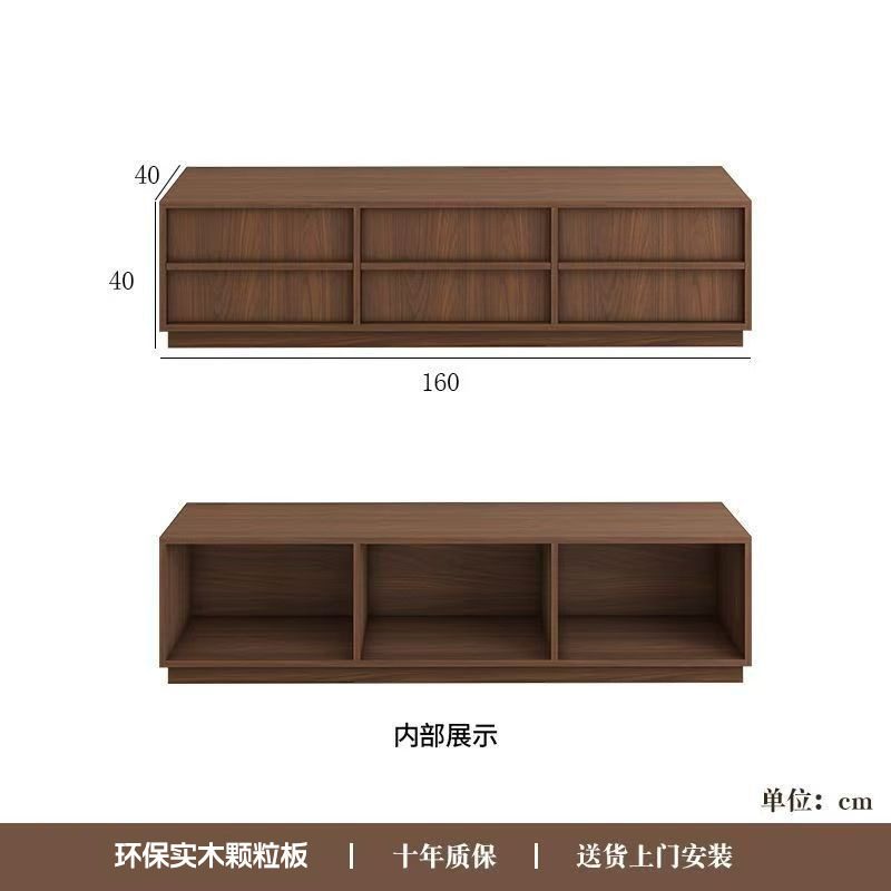 实木中古风电视柜客厅家用边柜骨骼线抽屉收纳落地储物柜复古家具|undefined