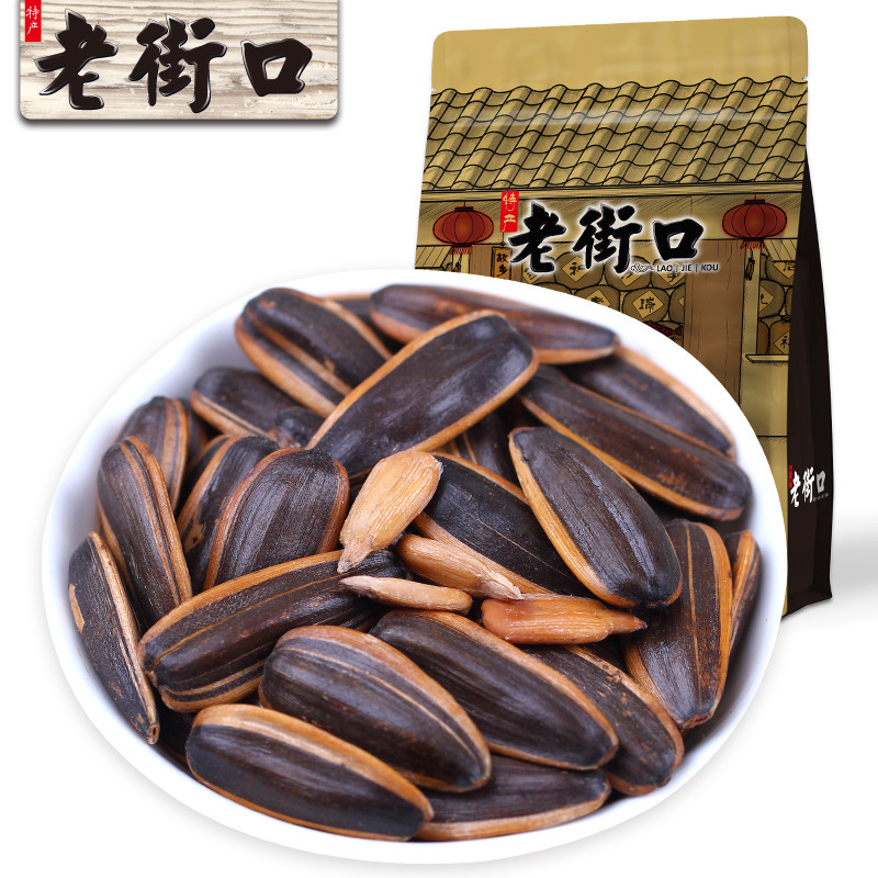 老街口焦糖山核桃瓜子多种口味500g袋装葵花籽坚果炒货休闲零食散