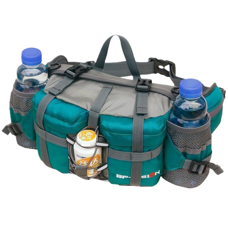 Riñonera al aire libre equipo de montañismo deportivo multifuncional para hombres y mujeres senderismo ciclismo mochila bolsa de olla de agua