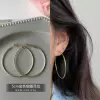 Golden earrings, silver 925 sample