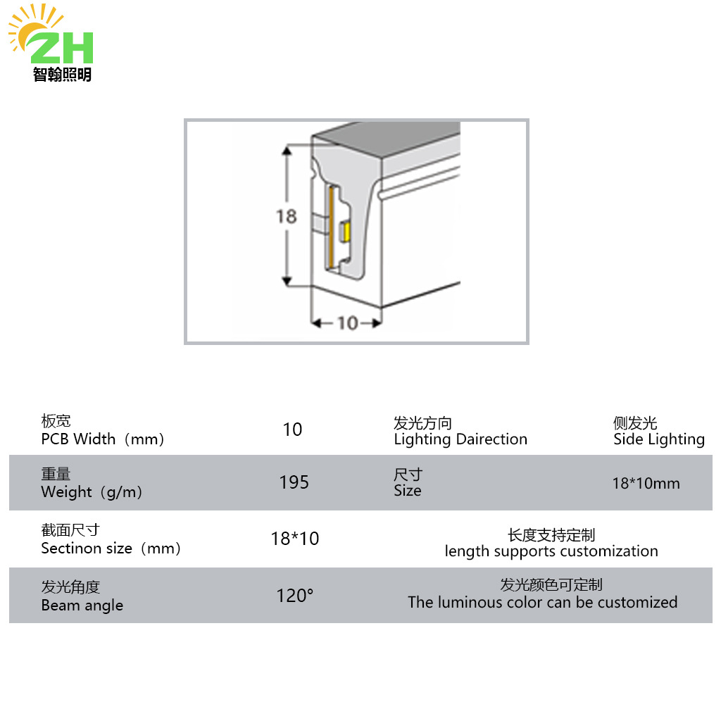 Ingeniería al aire libre iluminación lateral lámpara de pared de limpieza LED lámpara interior de baja tensión de línea bicolor barra de luz de atmósfera image 26