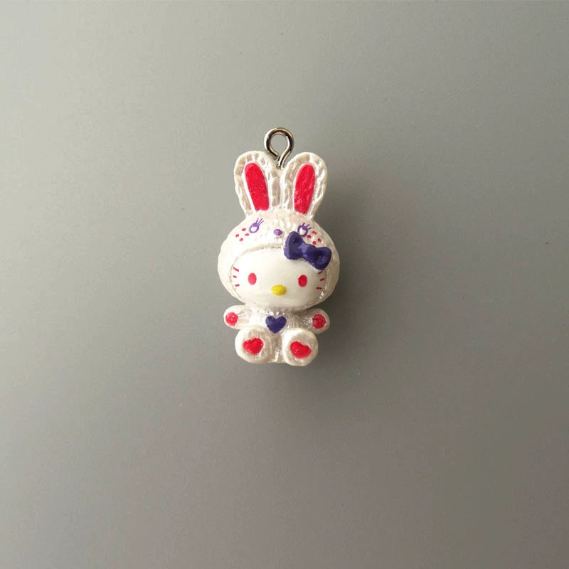Hello Kitty, маленькая мини-фигура, подвеска, handmade