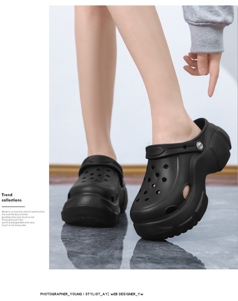 비치슈 하이힐 두꺼운 여성뮬슬리퍼형샌들