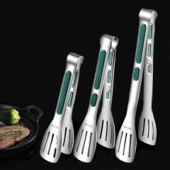 304ステンレス食品クリップ韓国式バーベキュー三線クリップパン冷練屋外ホテルバイキングステーキクリップ